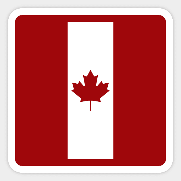 Canadian Flag Sticker by Jared S Davies